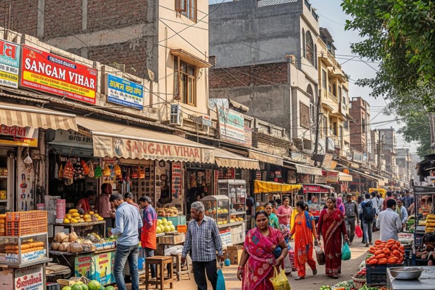nearest metro station to sangam vihar